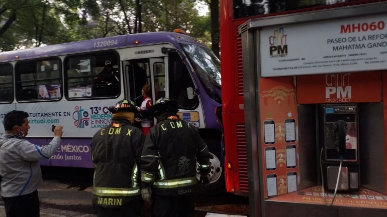 Accidente de Metrobús deja 41 heridos