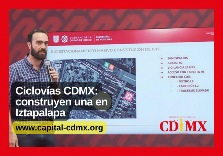 Ciclovías CDMX: construyen una en Iztapalapa