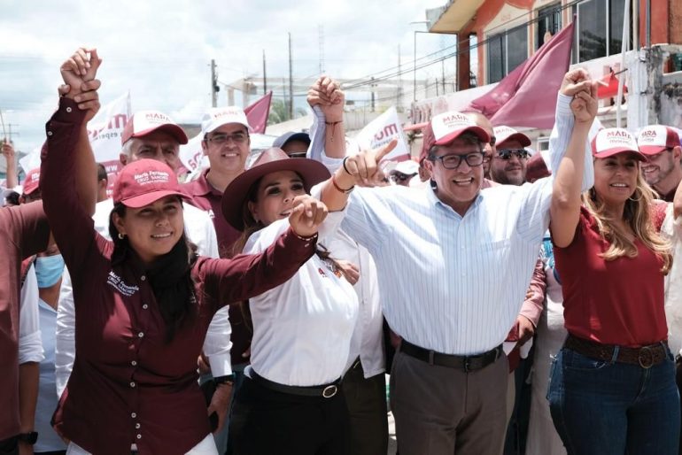 Presidenciables 2024: así recibieron a Monreal en Quintana Roo