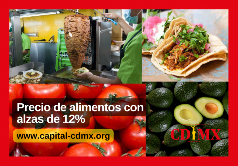 Precio de alimentos con alzas de 12%