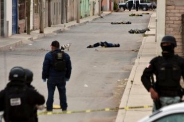 Escena del crimen en las calles de Zacatecas