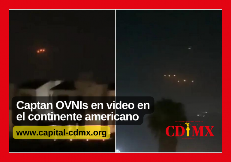 Captan OVNIs en video en el continente americano