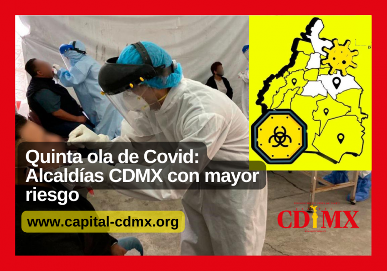 Quinta ola de Covid: Alcaldías CDMX con mayor riesgo
