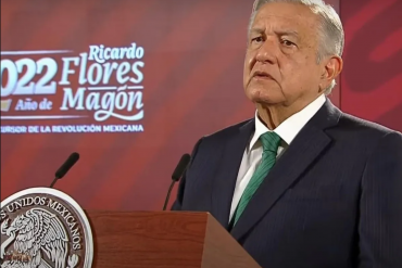 Presidente Andrés Manuel López Obrador en conferencia