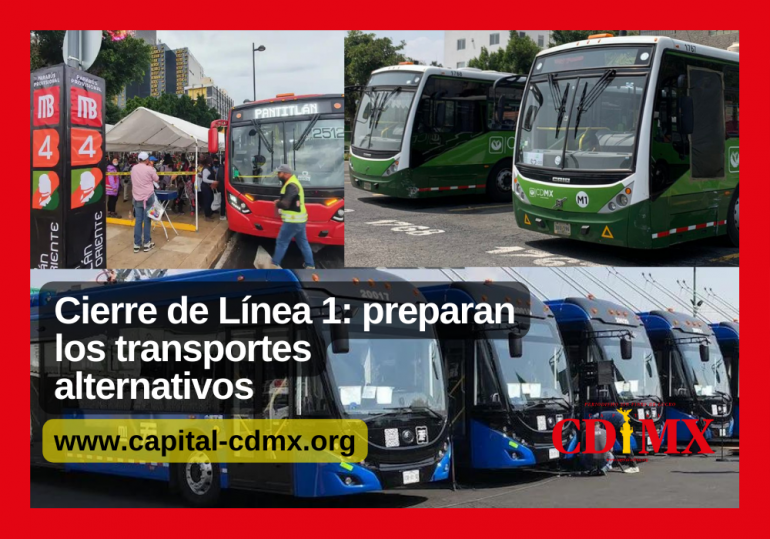 Cierre de Línea 1: preparan los transportes alternativos