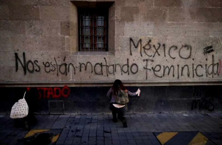 Protestas contra feminicidios en México