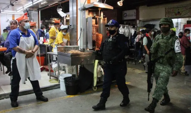 Operativo en la Central de Abastos de la CDMX