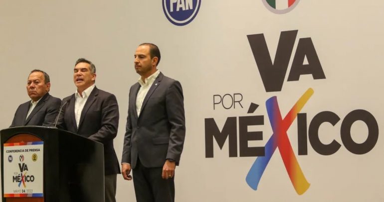 Partidos de Va por México irán juntos en 2023 y 2024