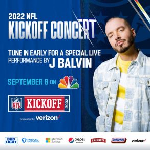 J Balvin encabezará el concierto de la pretemporada de la NFL Kickoff
