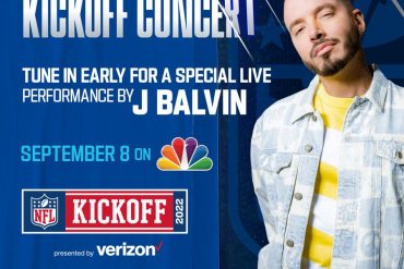 J Balvin encabezará el concierto de la pretemporada de la NFL Kickoff