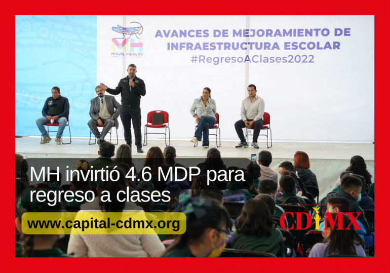 MH invirtió 4.6 MDP para regreso a clases