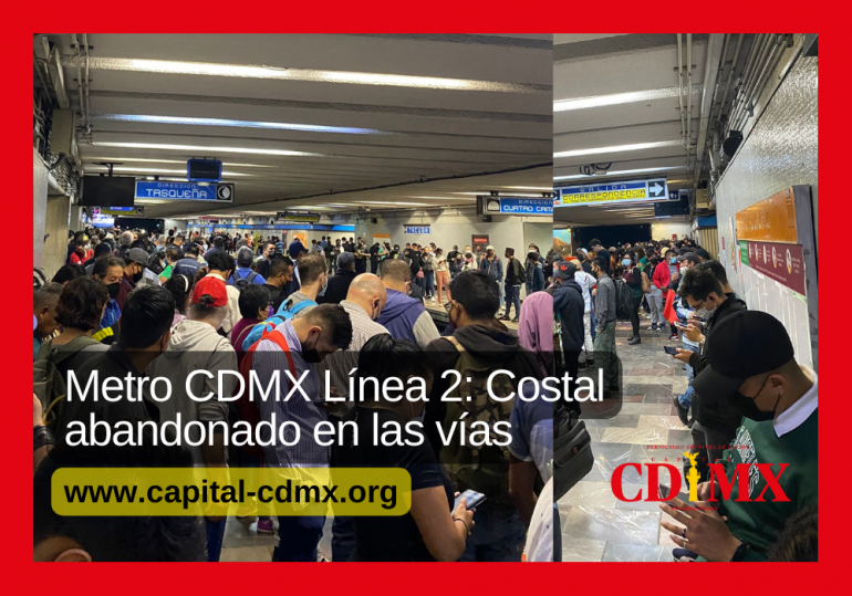 Metro CDMX Línea 2: Costal abandonado en las vías
