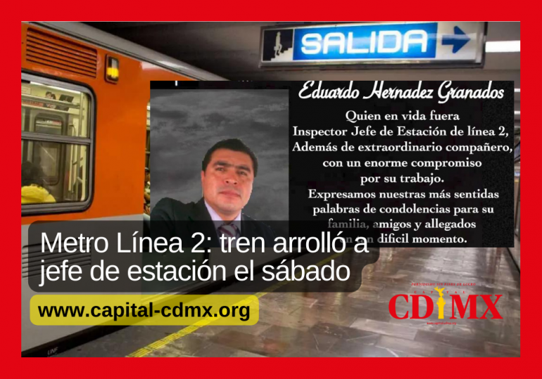 Metro Línea 2: tren arrolló a jefe de estación el sábado