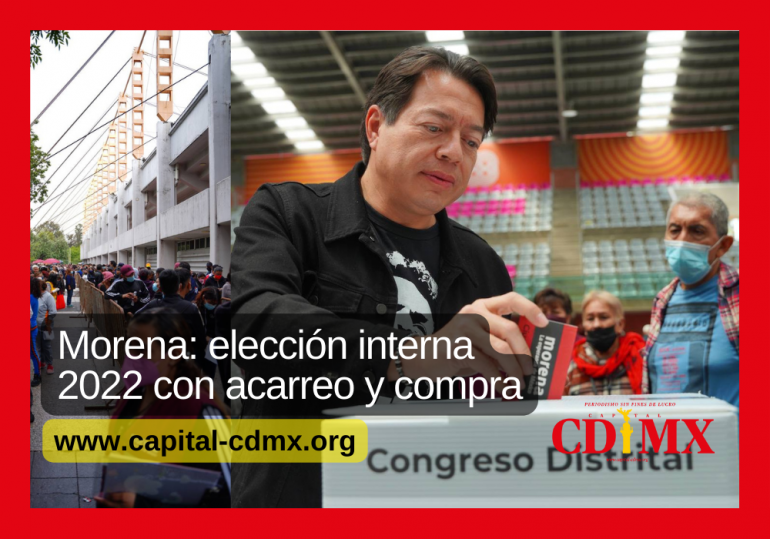 Morena: elección interna 2022 con acarreo y compra