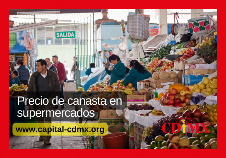 Precio de canasta en supermercados en agosto 2022