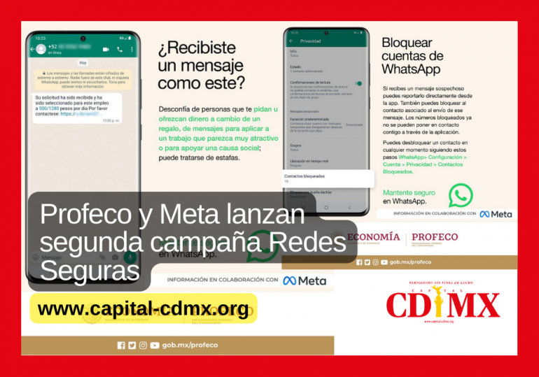 Profeco y Meta lanzan segunda campaña Redes Seguras
