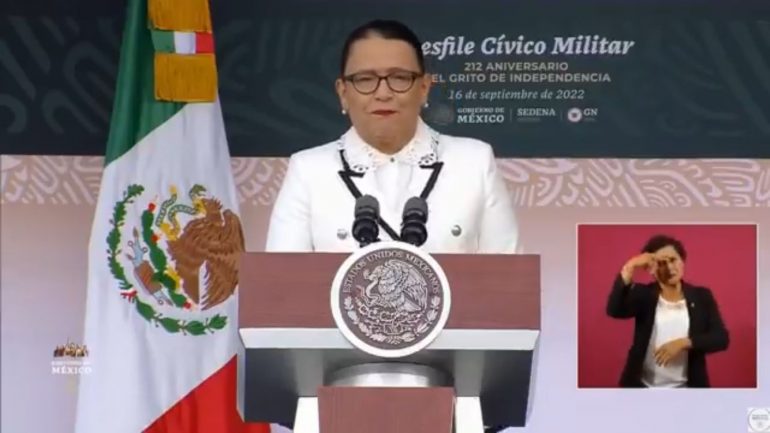 Rosa Icela Rodríguez asegura que México no está condenado a la guerra “sino a la paz”
