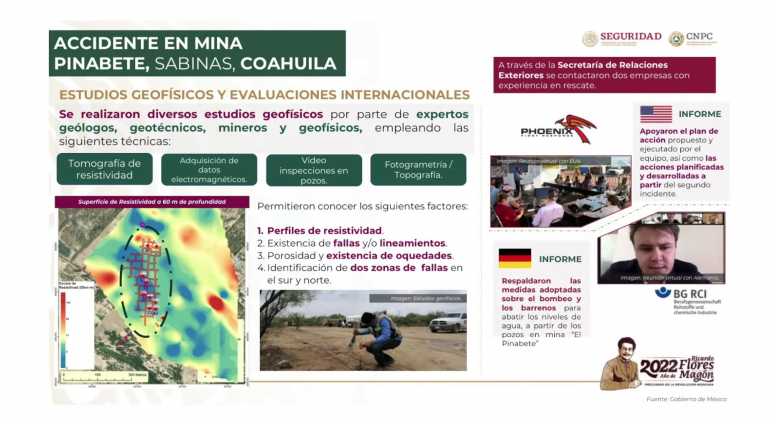 Se anuncia estrategia para salvar a los mineros de Sabinas. 