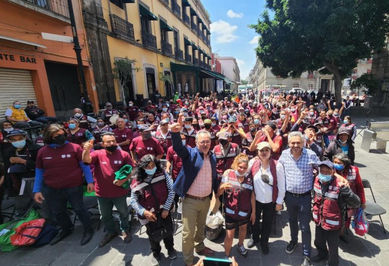 Secretaría del Trabajo apoya a la población en situación de calle con trabajo temporal