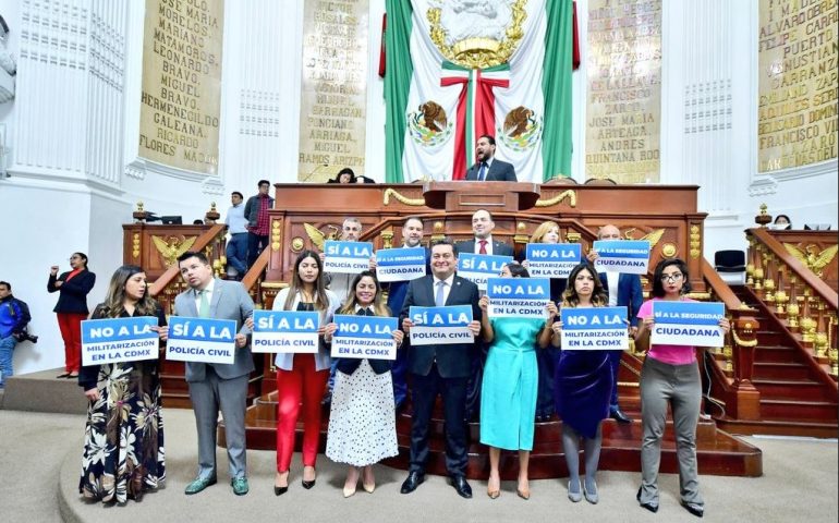Paz narca de Morena o la guerra de Calderón. Así dan trámite en el Congreso capitalino a minuta sobre militarización