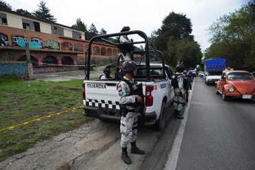 Elementos de la Guardia Nacional durante operativo contra cárteles en el sur de la CDMX