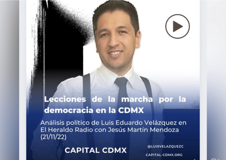 Marcha por la democracia: lecciones para la CDMX