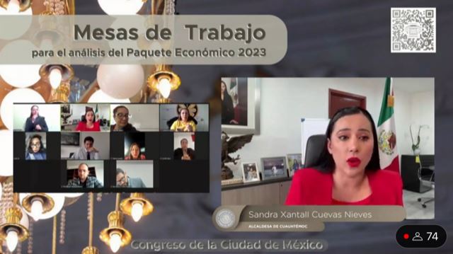 Revienta Sandra Cuevas su comparecencia ante diputados. Exigió que la llamaran “señora alcaldesa de Cuauhtémoc”