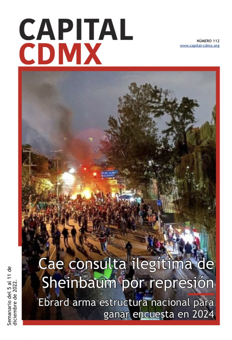 Cae consulta ilegítima de Sheinbaum por represión