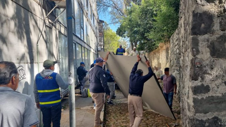 Liberan callejón de Torresqui en Coyoacán
