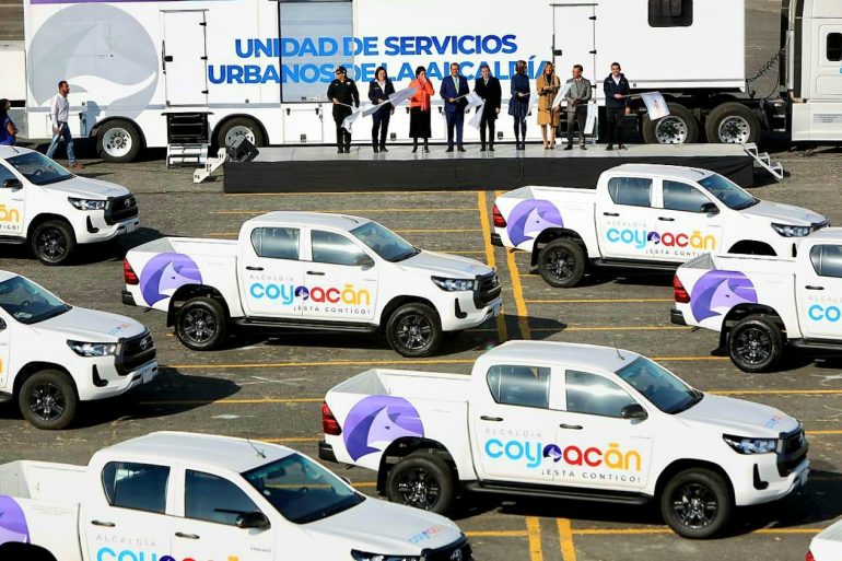 Coyoacán: Llega primer trailer de servicios urbanos a la CDMX