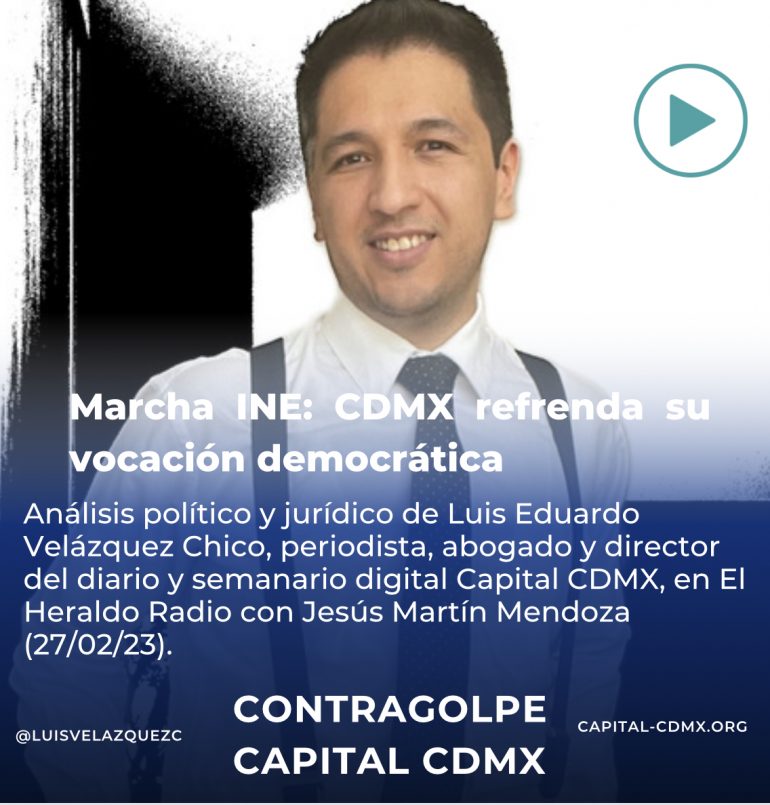 Marcha INE: CDMX refrenda su vocación democrática