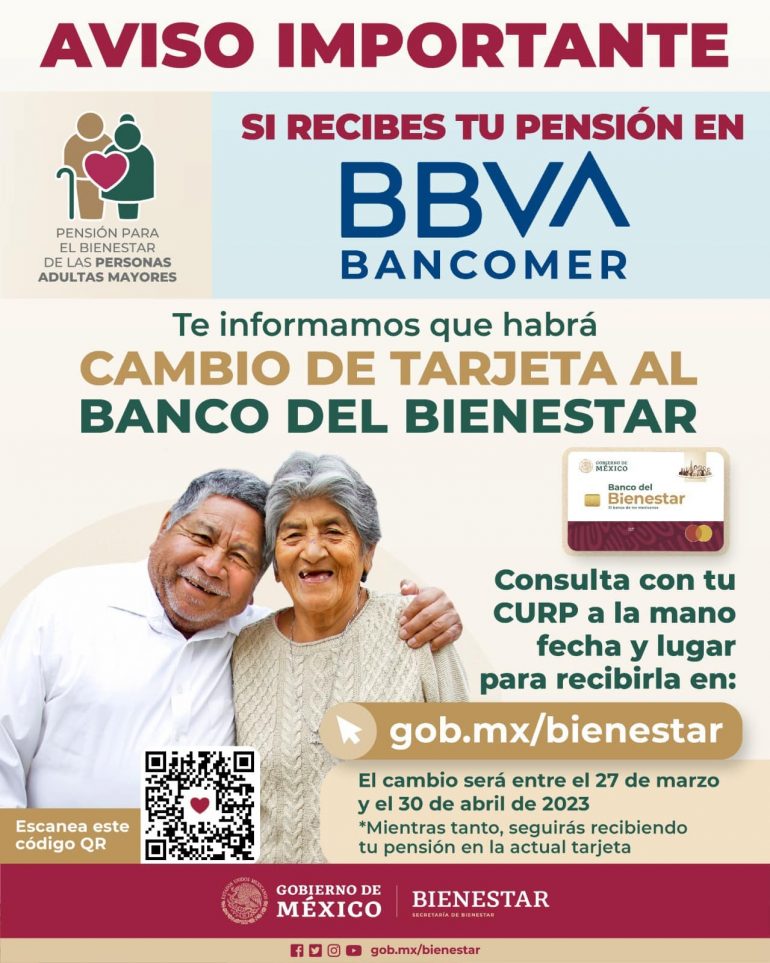 Inicia entrega de Tarjetas del Bienestar a clientes BBVA