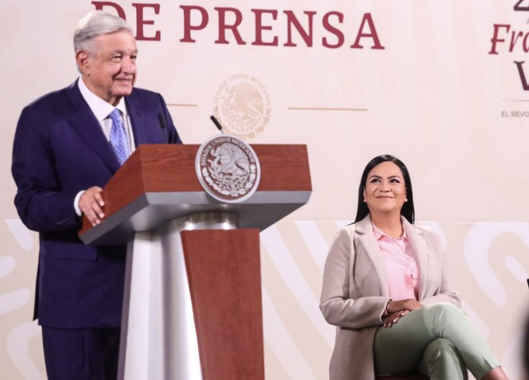 Ariadna Montiel informa resultados de Bienestar en Tren Maya