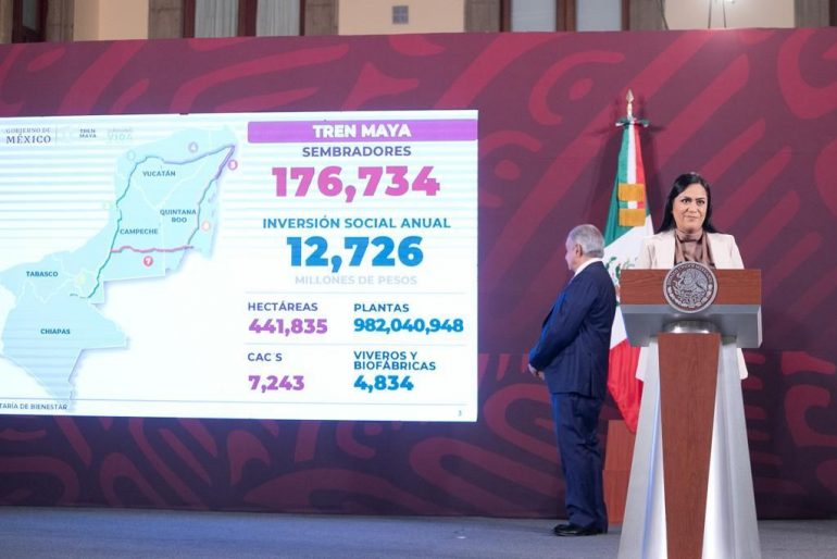 Ariadna Montiel: Avanza programa Sembrando Vida en ruta del Tren Maya