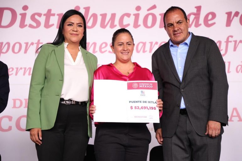 Ariadna Montiel entrega el FAIS a municipios de Morelos