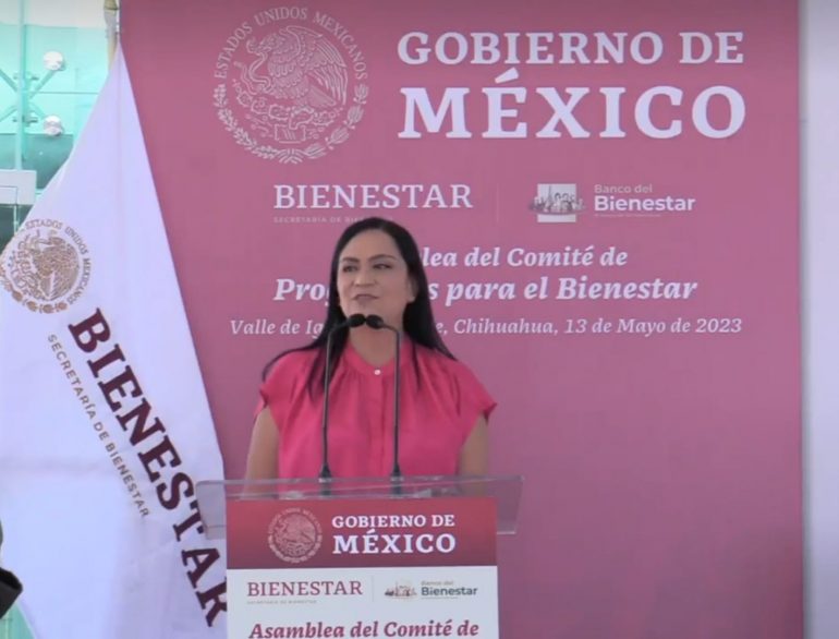 Ariadna Montiel instala Comités de Bienestar en Hidalgo del Parral, Chihuahua