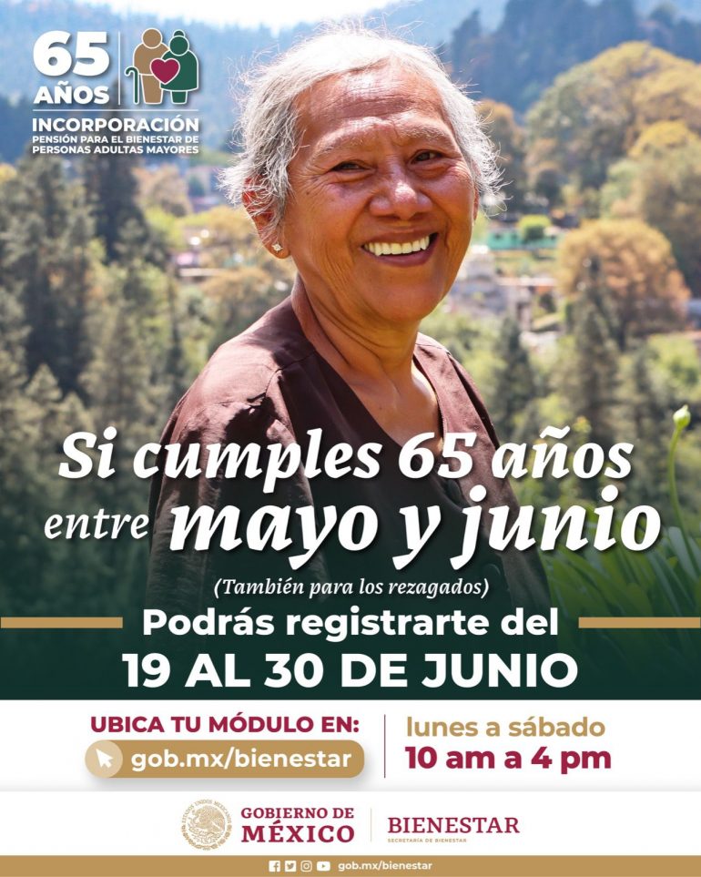 Ariadna Montiel: inicia registro a Pensión de Personas Adultas Mayores