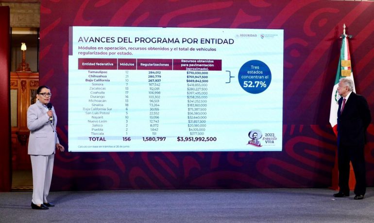 Se han regularizado más de un millón 500 mil autos 
