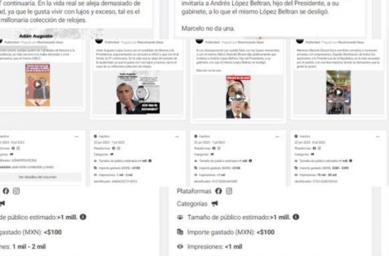 Red de Facebook contra Ebrard y Adán opera a favor de Sheinbaum