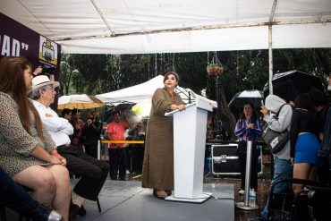 Clara Brugada se presenta en Coyoacán