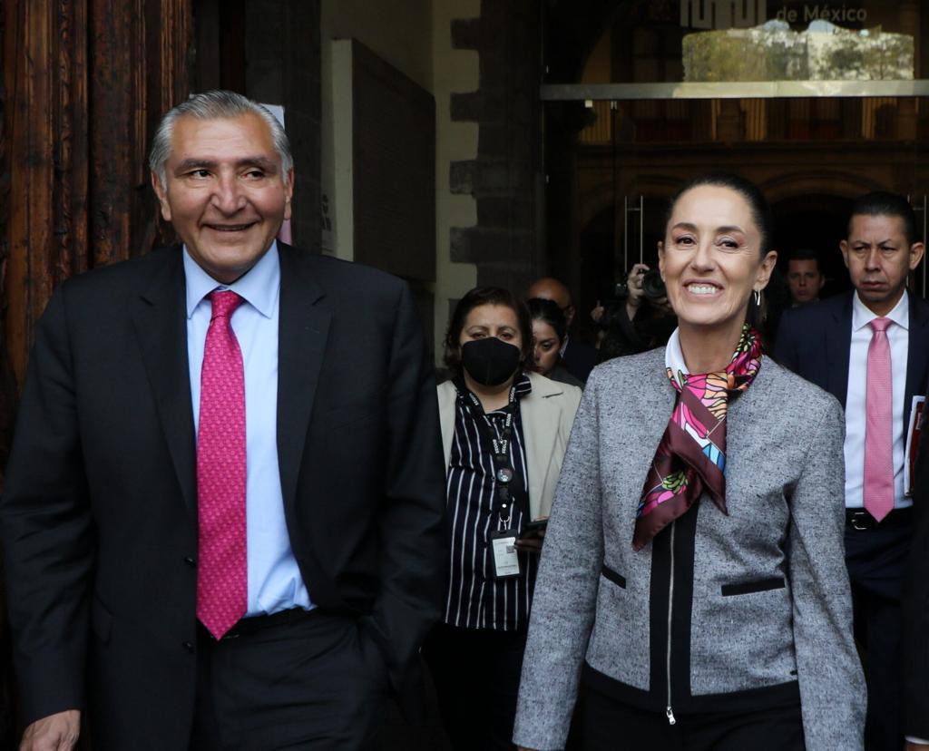 Claudia y Adán Augusto lideran contienda en Morena