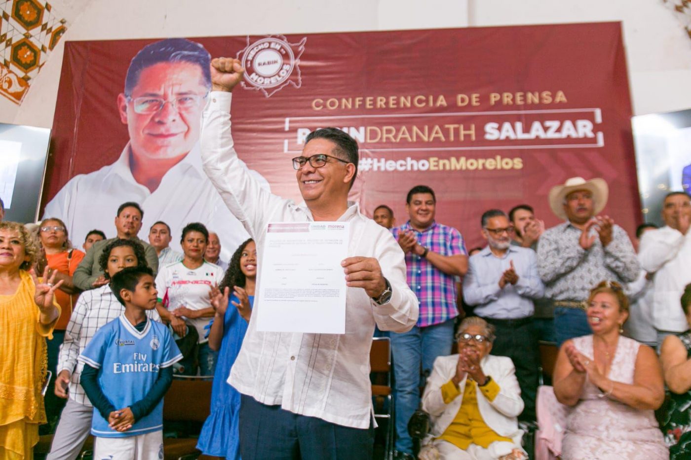 Rabindranath Salazar se compromete con Morelos
