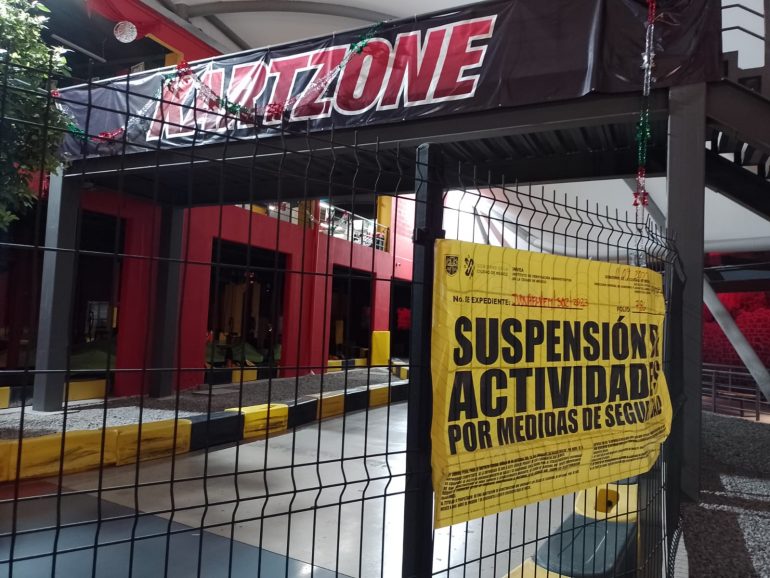 Suspende Coyoacán operación de Go-Karts en plaza comercial