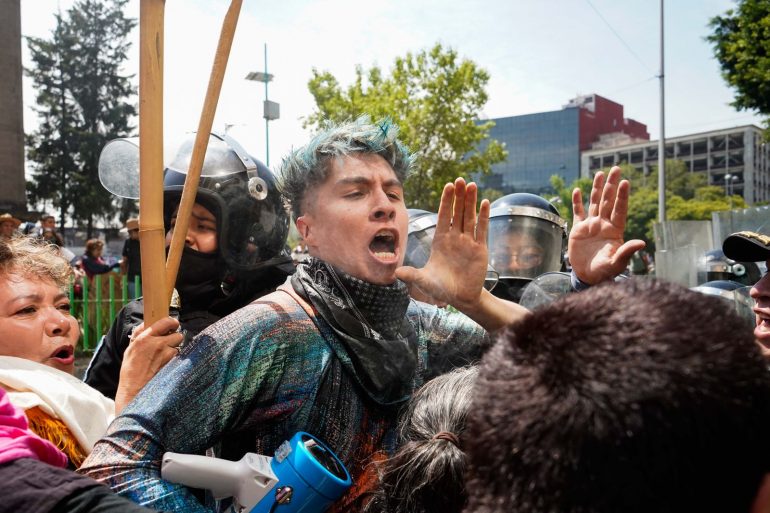 Encapasulan manifestación de pueblos originarios de CDMX