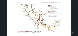 Rutas de vías férreas para pasajeros