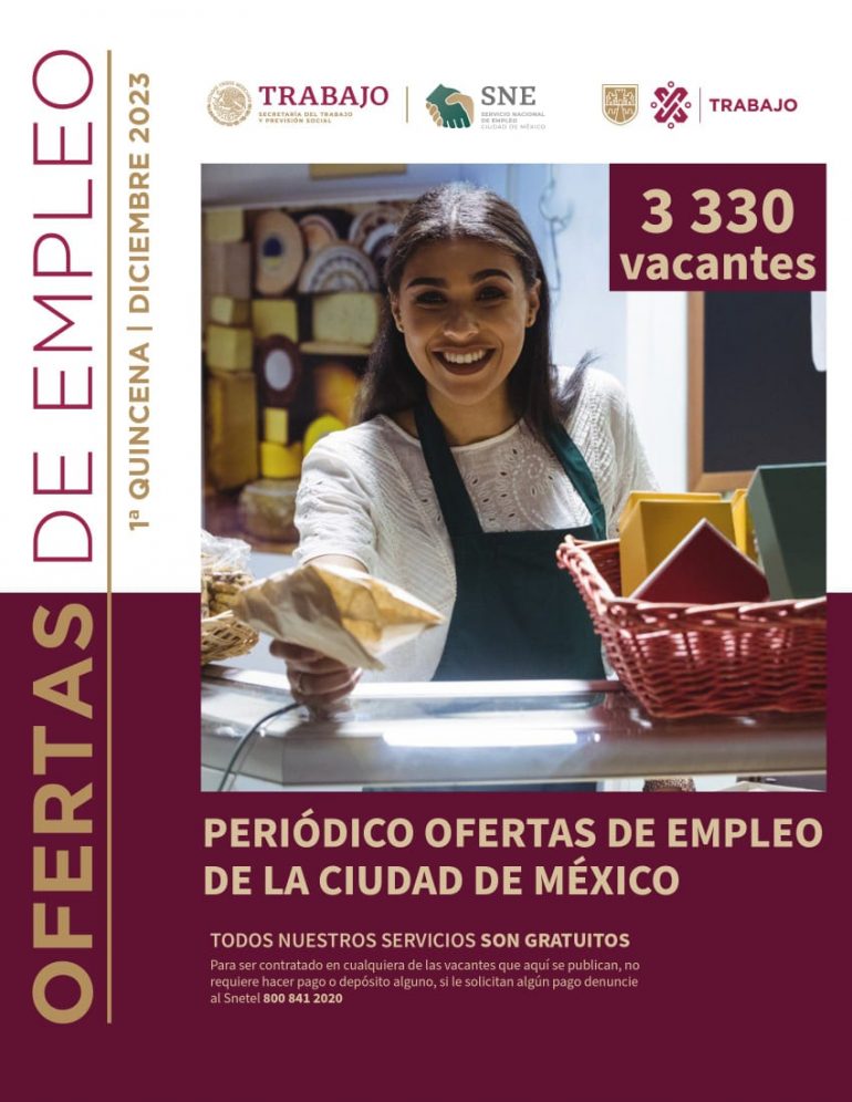 Pública periódico ofertas de empleo en su última edición 2023 un total de 3 mil 330 oportunidades laborales