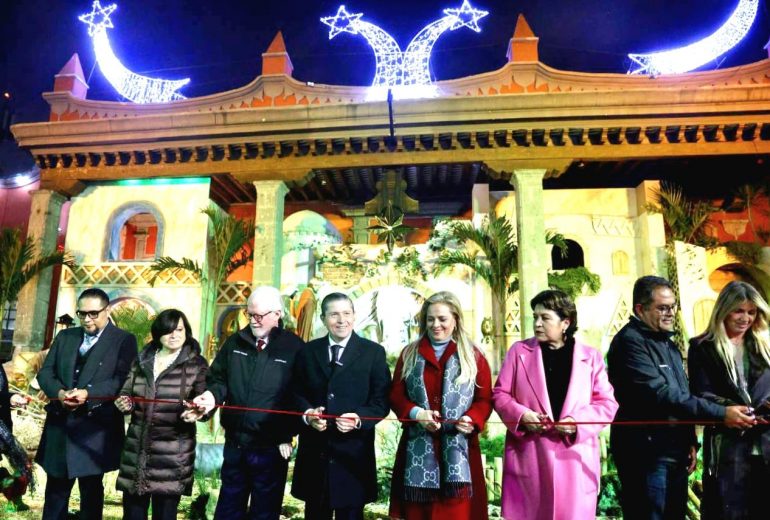 Inauguración Belén monumental en Coyoacán para fiestas decembrinas