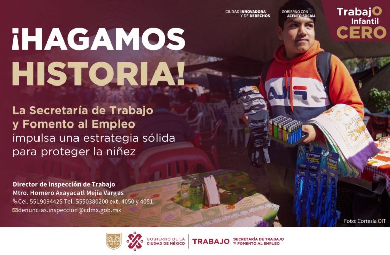 Secretaria del Trabajo busca prevenir trabajo infantil 