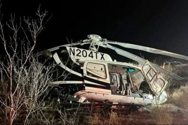 Se estrelló helicóptero que patrullaba la frontera con México