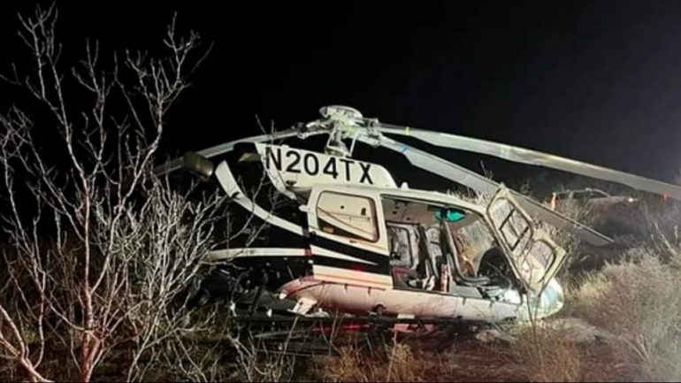 Se estrelló helicóptero que patrullaba la frontera con México